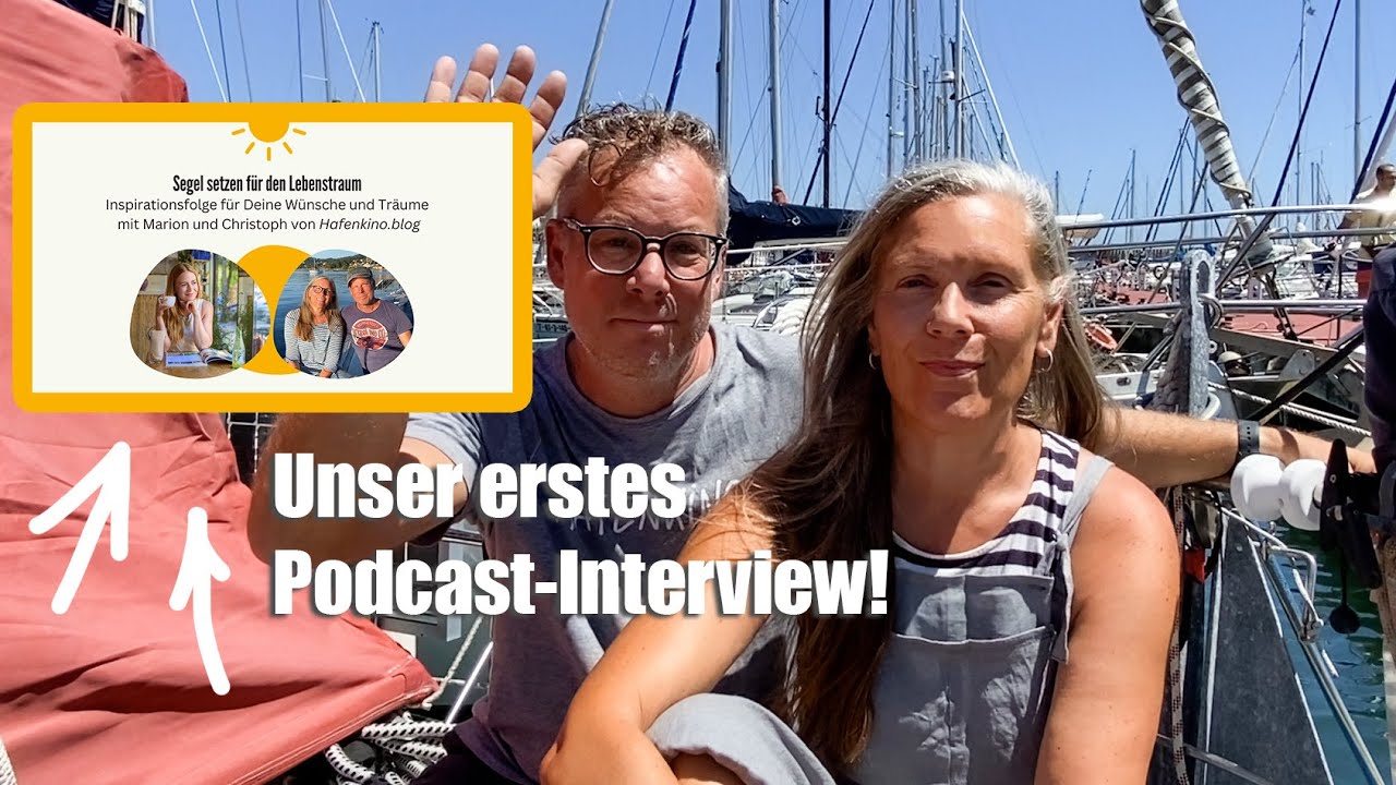 ⁣Segel setzen für den Lebenstraum-PODCAST mit Susan und HAFENKINO.blog