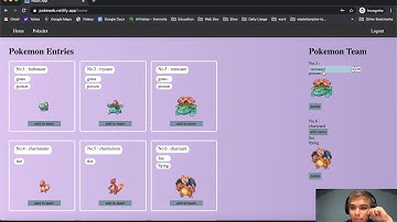 Project Demo: Pokeweb