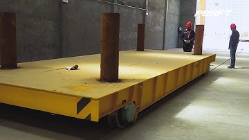 Heavy Duty Electric Rail Transfer Carriage Trolley with Battery Drive