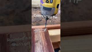 Easy way to remove half screwed screws #carpentry #carpentrytips