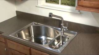 Edgewater® 33 x 22-Inch Stainless Steel 1-Hole Dual Mount Single-Bowl  Kitchen Sink