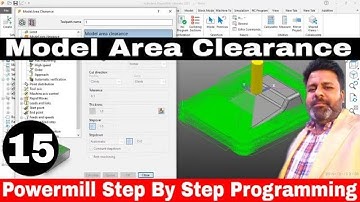 Powermill 2023 Model Area Clearance | Powermill Programming Tutorial