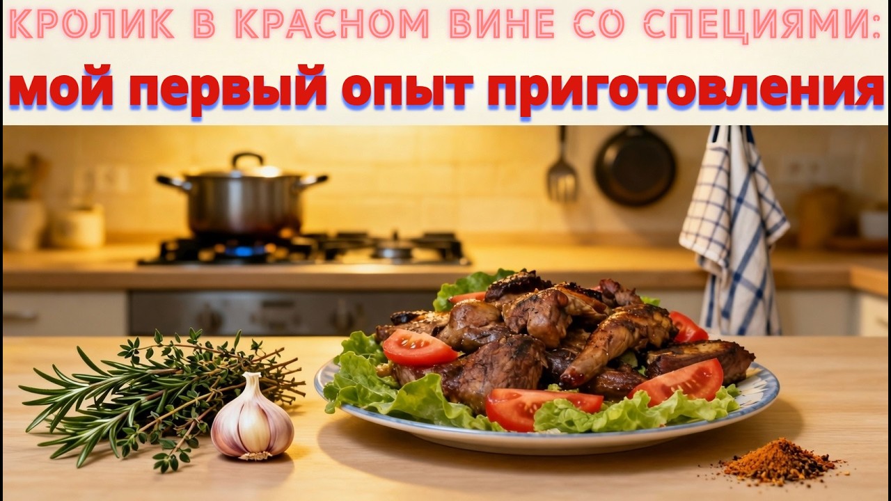 Кролик в красном вине со специями: мой первый опыт приготовления