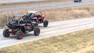 Hawk Engineering Z1 conversion vs stock RZR 1000 side view