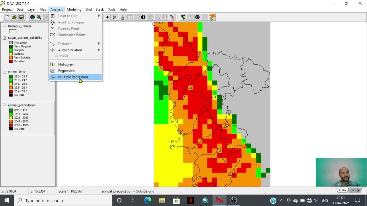 Regression Analysis Using DIVA GIS YouTube