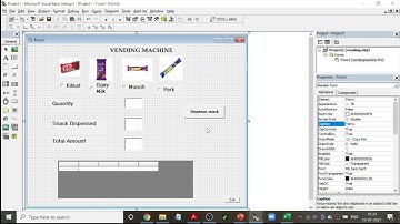 Program to simulate a Vending Machine in VB