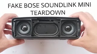 FAKE BOSE SoundLink mini Bluetooth speaker teardown