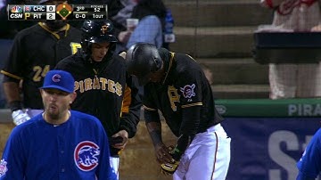 CHC@PIT: Marte gets plunked, leaves game in 5th