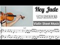 Free sheet hey jude  the beatles violin sheet music