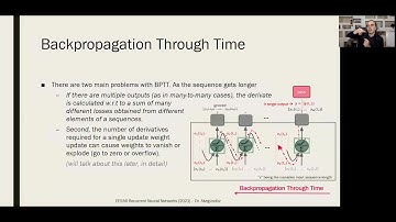EE546 Recurrent Neural Networks - Week 3 "Training Vanilla RNNs"