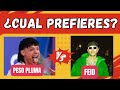 ¿Qué CANTANTE Prefieres? 🧑🏻‍🎤- ¿Peso Pluma o Feid? 👩🏻‍🎤 ¿Qué PREFIERES ? | Trivia saurio