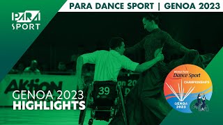 Genoa 2023 World Para Dance Sport Championships Highlights Para Sport