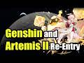 Wishing for Linnea, helping players and watching Artemis II re-entry! | Genshin Impact