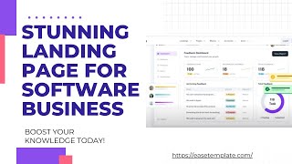 Modern Landing Page Design for Software business - Block Theme Bootstrap 5