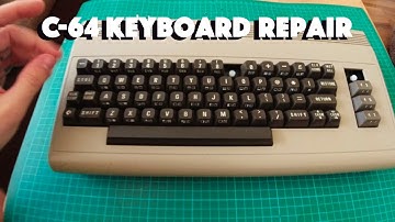 Commodore 64 Keyboard Repair (Broken stems - Type 2)