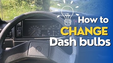 How to Change a VW Golf MK2 Speedo Cluster and Bulbs