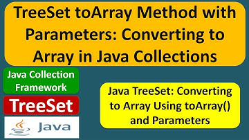 TreeSet toArray Method with Parameters: Converting to Array in Java Collections