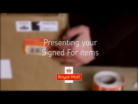 Help and support - Presenting your Signed For items