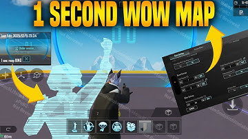 HOW TO CREATE 1 SECOND MAP IN WOW PUBG MOBILE | FAST MAP TUTORIAL