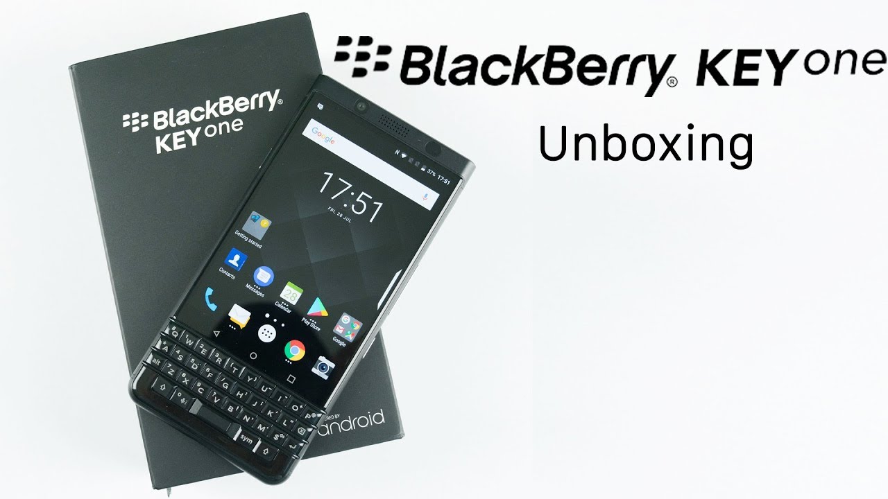 BlackBerry KEYone Black Edition 本体 H77 BlackBerry KEYone Unboxing - Limited Edition Black - YouTube