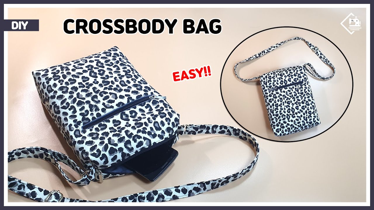DIY Easy crossbody bag / shoulder bag / sewing tutorial [Tendersmile ...