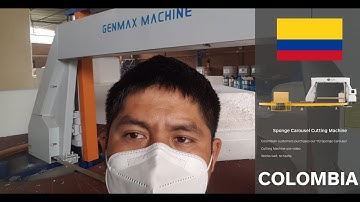 Genmax machine--YQ Sponge Carousel Cutting Machine From Colombia Customer
