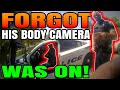Cop Forgot his body camera was on - Placing Bets calling citizens names