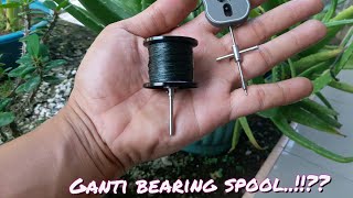 Cara mengganti bearing spool BC || Spool bearing pin remover ( fishing tool )