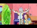 The Simpsons + Rick and Morty