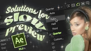 QUICK FIXES for 🐢 SLOW PREVIEW In After effects! | Easy Tutorial