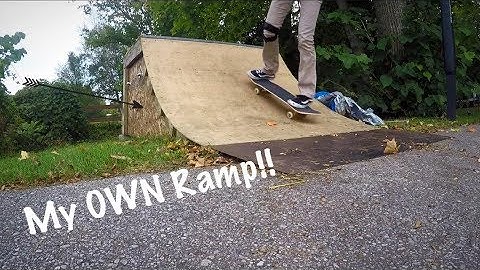 Building My OWN 3 Ft Mini Ramp!!