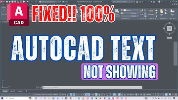 AutoCAD Text Not Showing & Visible  | FIX 100%
