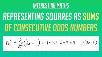 Representing ALL Square numbers as Sum of Consecutive Odd numbers