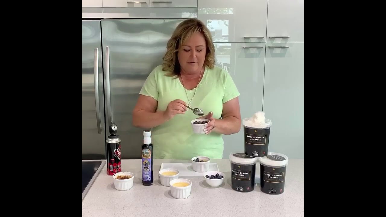 Blueberry Maple Crème Brûlée - We love BC Blueberries