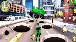 Rope Frog Ninja Hero - Trange Gangster Vegas - Spiderman Superhero - Android Gameplay screenshot 4