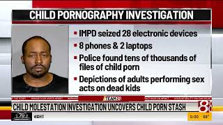 Child molestation investigation uncovers child porn stash