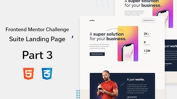Frontend Mentor Challenge | Suite Landing Page  | Part 3