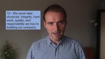 AB INBEV Interview (1 of 3): 10 Principles (Culture, Core Values and Mission