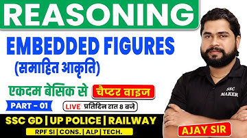 Embedded Figure (समाहित आकृति) | Reasoning short trick in hindi For SSC GD, UPP, Railway, SSC Exams