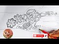 Pencil shading mehndi design  simple and easy arabic design  rashmi art collections