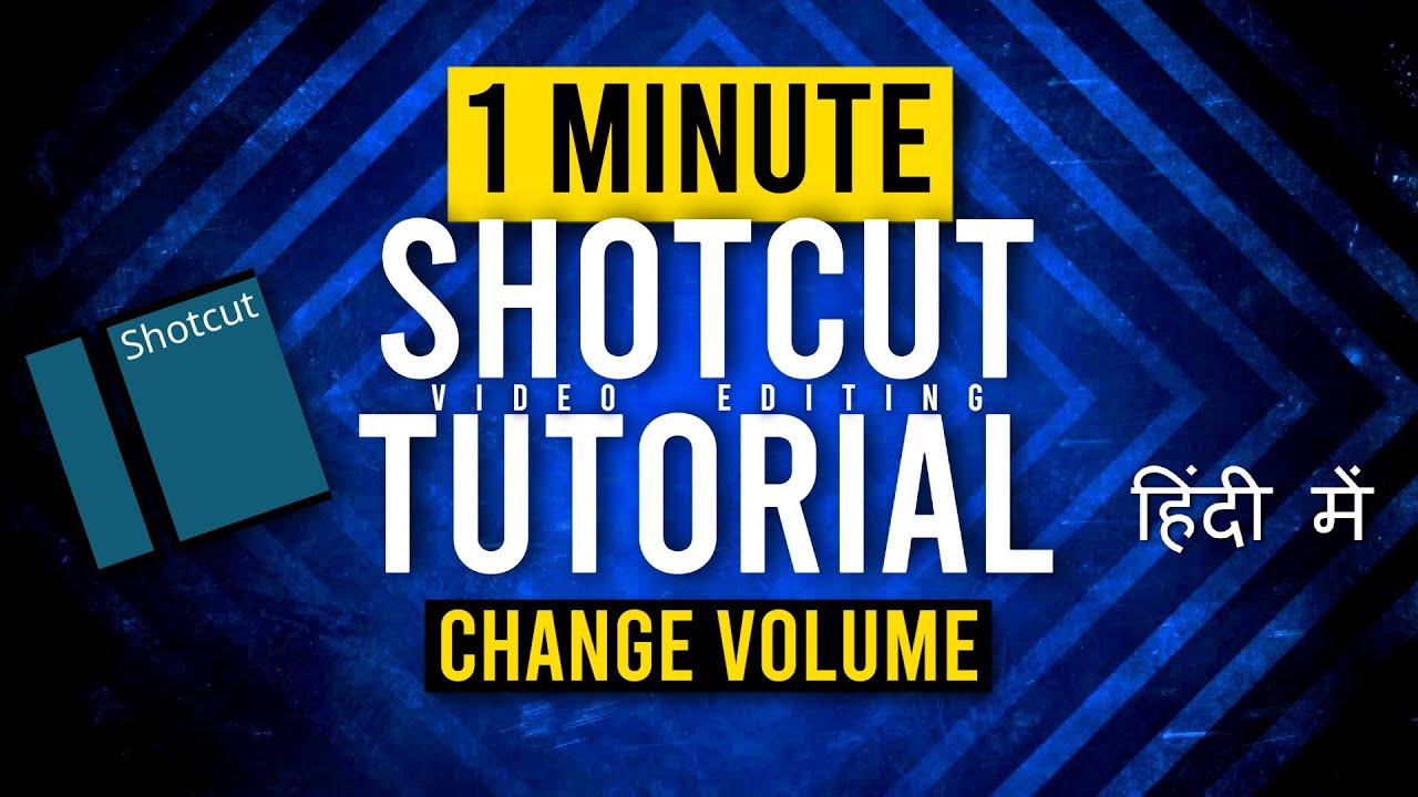 How to Adjust Audio Volume in Shotcut Free Video Editor | 1 Minute ...