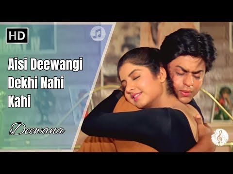 Aisi Deewangi Dekhi Nahi Kahee | Deewana (1992) | Shah Rukh Khan | Divya Bharti | Best Romantic Song