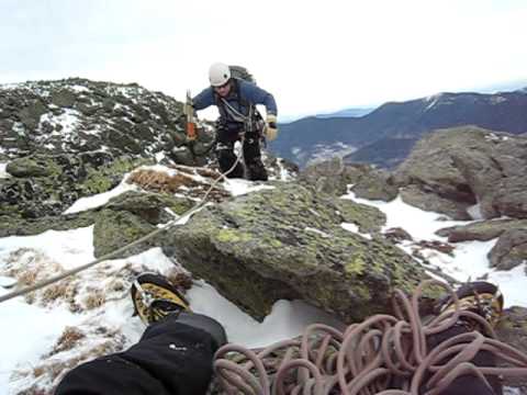 Topping out in Huntington Ravine...