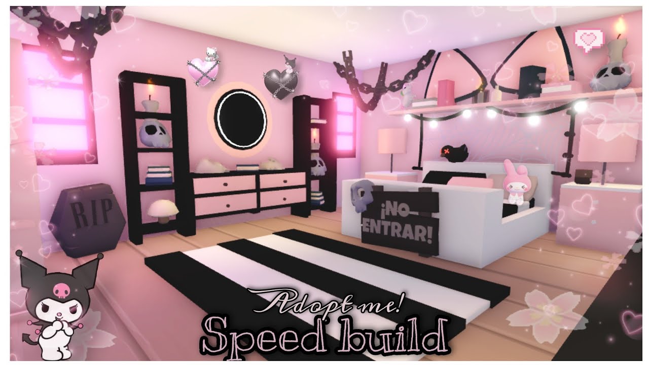 room pastel goth 🦇🌸  Adopt me Roblox 