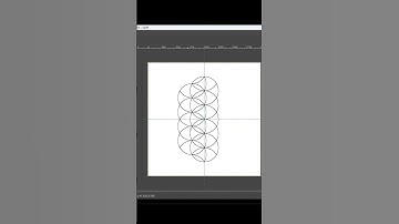 Drawing the Flower of Life in GIMP #speedart #sacredgeometry #shorts