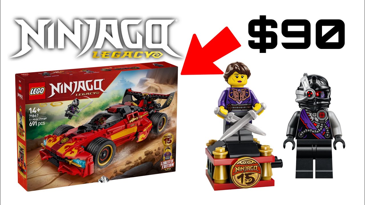 Ninjago Legacy 71867 X-1 Ninja Charger - 15th Anniversary 2026