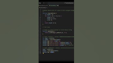 How to solve LeetCode 190: Reverse Bits 💡 | Easy Bit Manipulation in JavaScript #coding #education