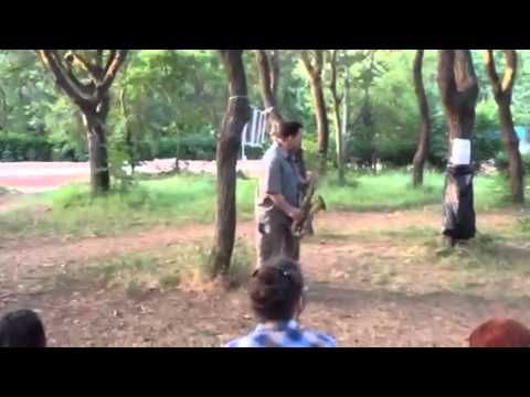 რეზო კიკნაძე - პარტიზანული ბანაკი ვაკის პარკში