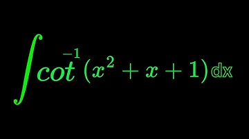 Hard Integral of  cot^ -1(x^2+x+1) dx