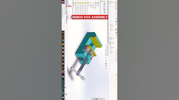 BENCH VICE ASSEMBLY #Shorts #SolidWorks #MechanicalEngineering #YouTube #Trending